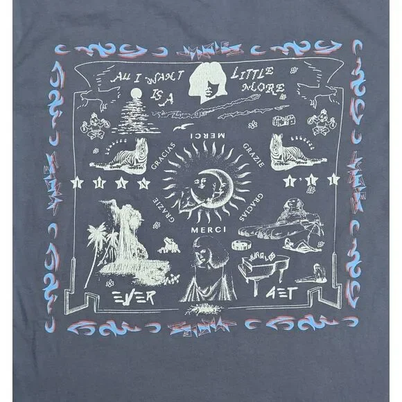 Jungles‎ Mens Bandana SS Tee Men's Sz Medium Blue Gray - Picture 8 of 8